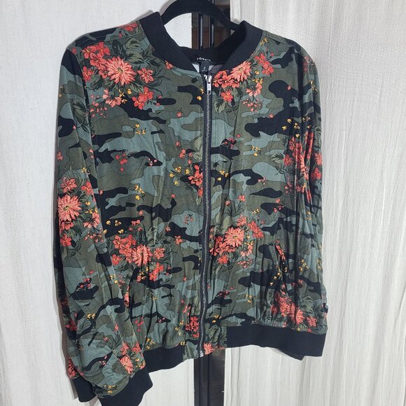 Torrid Camo/Floral Bomber Jacket - Picture 1 of 6